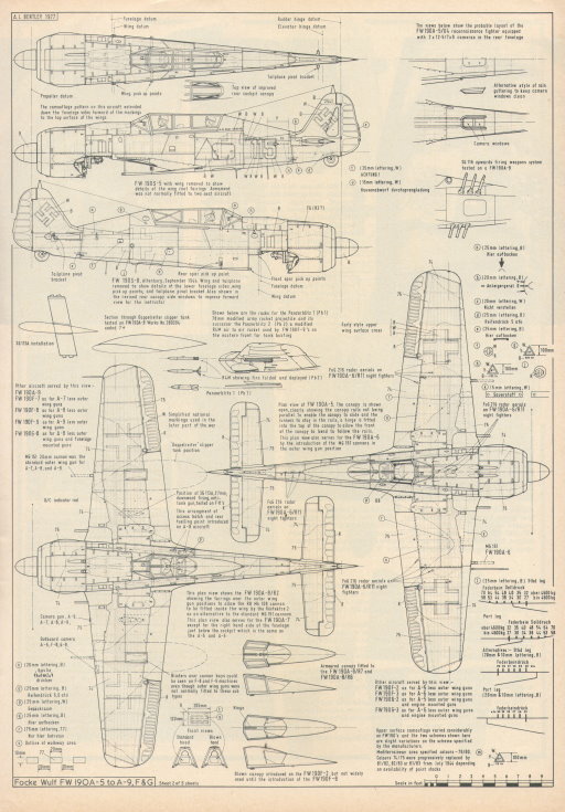 Fw190A, 1/72 А.Л.Бентли, 1977